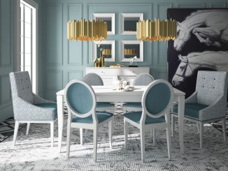 Las mesas y sillas de comedor