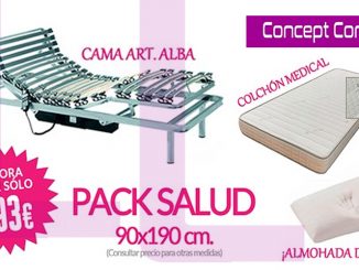 pack cama y colchon articulados