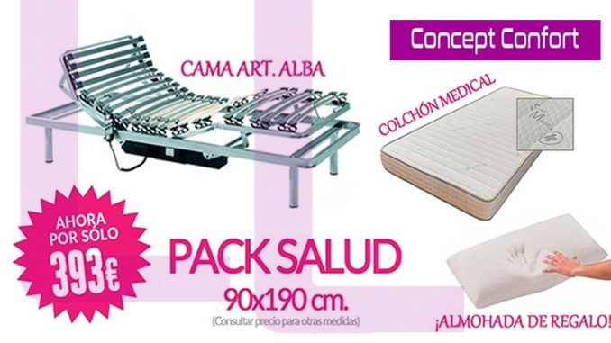 Pack Salud cama articulada + colchon medical